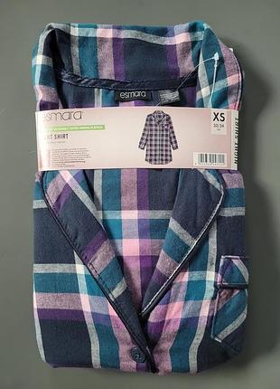 Домашнее фланелевое платье, пижамная рубашка, халат от esmara esmara