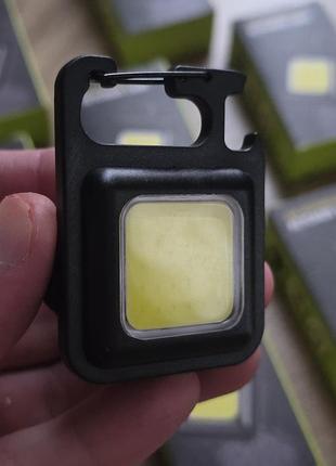 Фонарик карабин брелок прожектор карманный