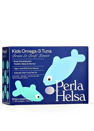 Kids омега-3 tuna, perla helsa, 120 капсул по 300 мг