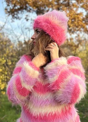 Вʼязана шапка біні мерінос