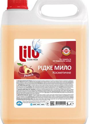 Мило рідке косметичне lilu персик 5 л