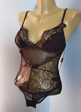 Брендовый обольстительный боди комбидресс размера m