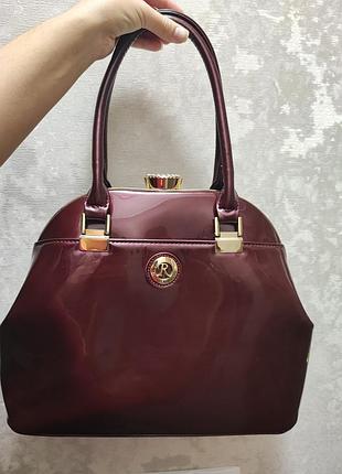 Новая сумка farfallo rosso в цвете марсала бордо бургунди