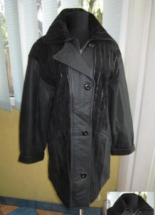 Стильная лёгкая женская кожаная куртка echtes leder. германия. лот 9928 фото