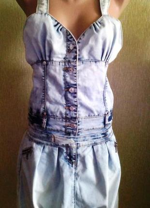 Платье лето джинс