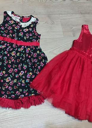 Фирменный комплект праздничных платьев 3-4