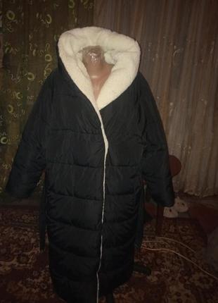 Стеганное пальто на межу.с оплатою на карту скидочка