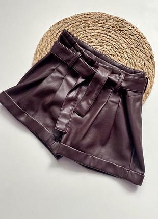 Шорти дитячі еко шкіра для дівчинки