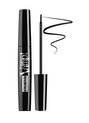 Pupa vamp! professional liner подводка для глаз водостойкая с ультратонкой кистью 100 - extra black