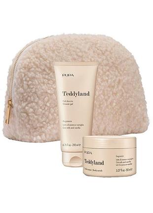 Pupa teddyland oat milk and vanila (b/scrub/150ml + s/gel/200ml + bag)