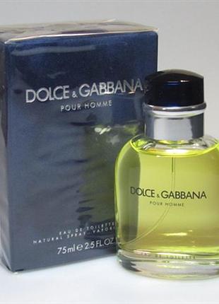 Оригинал dolce gabbana pour homme 75 ml туалетная вода