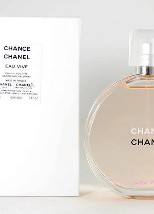 Оригинал chanel chance eau vive 150 ml tester туалетная вода