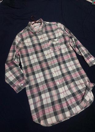 Фланелевая ночная рубашка, халат.