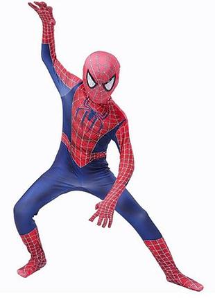 Детский карнавальный костюм спайдермена человек-паук комбинезон с маской gh на рост 110