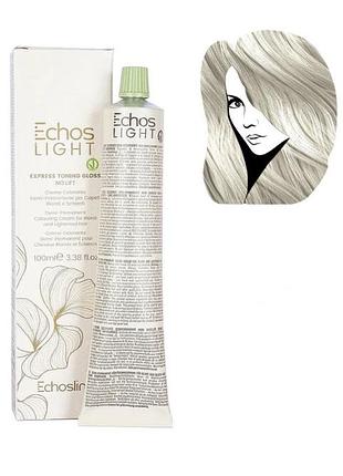 Echosline echos light express toning gloss тонувальна фарба для волосся ash платиновий попіл illuminator, 8008277245874