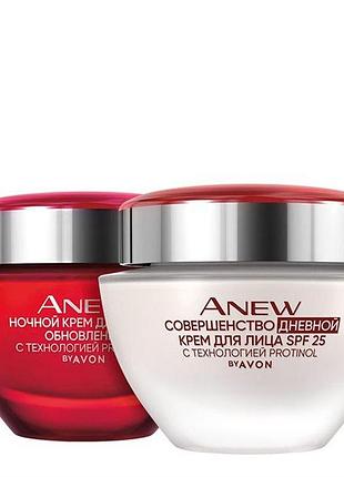 Набор anew «обновление» 35+ночной крем для лица "обновление", 50 мл дневной крем для лица "обновление" spf25,