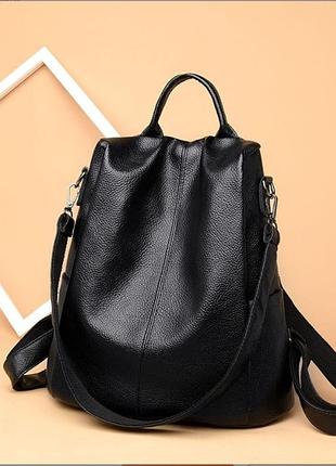 Рюкзак жіночий еко шкіра чорний( 6012 )