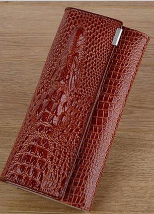 Качество !!!женские кошельки натуральная кожа коричневый( 3115 )