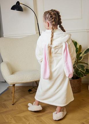 Теплый пушистый халатик зайка есть разные цвета