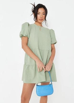 Ярусна фісташкова сукня базова