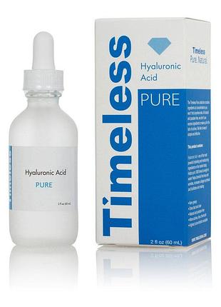 Сироватка з гіалуроновою кислотою timeless, 1% ha (hyaluronic acid) сша 60 мл