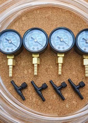 Набір (манометр вакуумний) для синхронізації  2х та 4х  карбюраторів мотоцикла