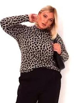 Водолазка, гольф леопард  54-56р