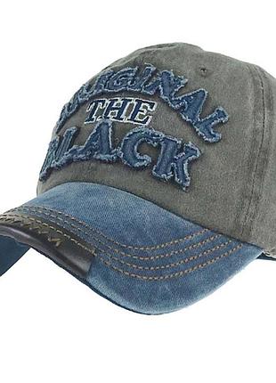 Бейсболка original black зеленая