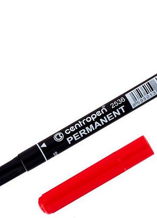 Маркер "centropen" красный (1 мм.)