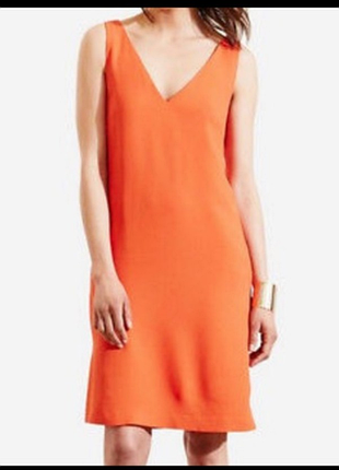 Стильна помаранчева сукня george + светр stradivarius