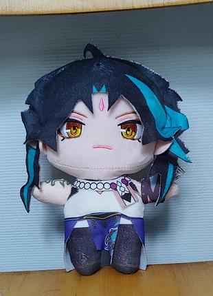 Плюшся светло геншин импакт плюш genshin impact игрушка сияет xiao 20 см