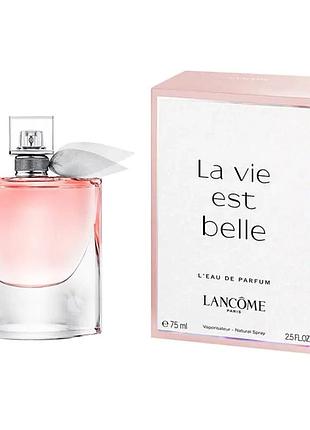 Женская парфюмированная вода lancome la vie est belle 75 мл с магнитной лентой