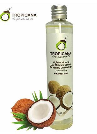 Кокосовое масло tropicana vergin coconut oil первого отжима из таиланда 100 мл
