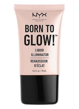 Жидкий хайлайтер для лица nyx born to glow liquid illuminator - цвет li01 sunbeam