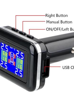 Система контролю тиску в шинах forauto tpms 4 датчики