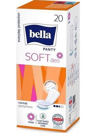 Щоденні прокладки bella panty soft deo fresh 20 шт