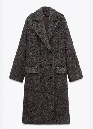 Вовняне пальто zara