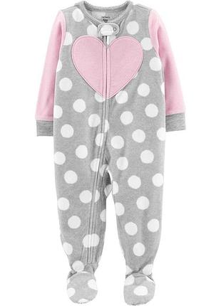 Флисовый человечек картерс для девочки