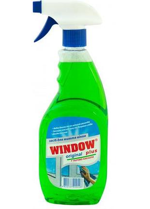 Средство для мытья window plus распылитель 500 мл зеленый