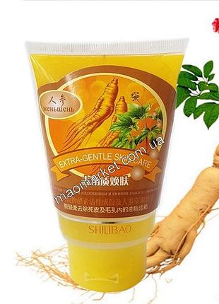 Пилинг скатка для лица с женьшенем shilibao