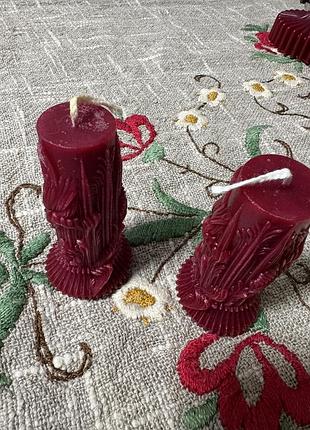 Свечи парафиновые лот 2 шт