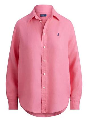 Лляна сорочка вільного крою оверсайз