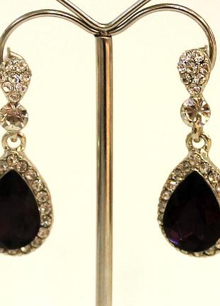 Сережки вечірні крапельки