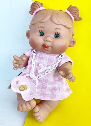 Ванильный пупс nines d`onil испанская кукла девочка pepote mini 26 см