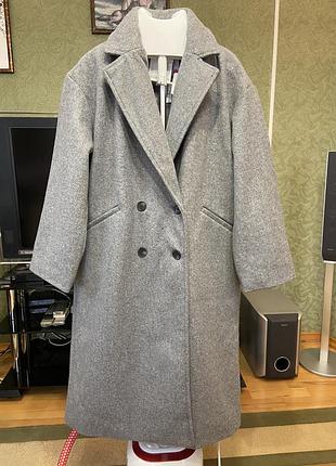 Серое пальто sinsay s