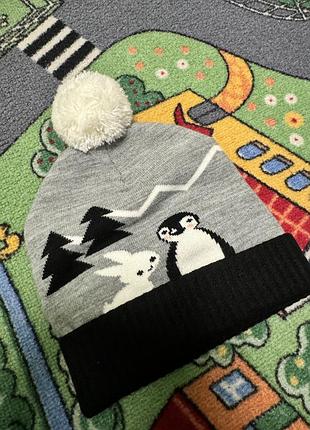 Дитяча шапка на хлопчика/дівчинку тепла + подарунок