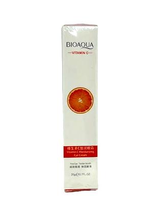 Крем для кожи вокруг глаз с витамином с bioaqua vitamin c moisturizing eye cream 20 мл
