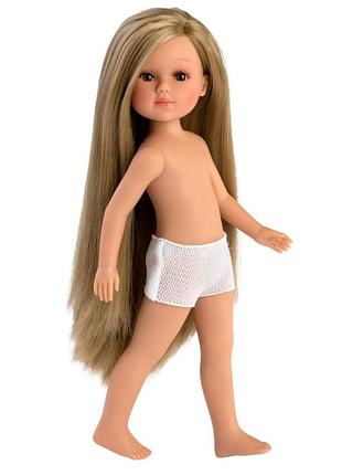 Кукла с длинными волосами llorens "голышка" испанская виниловая кукла grace 3003