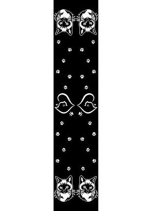 Шарф "котит мурчик" из акрилового материала. диайн 2