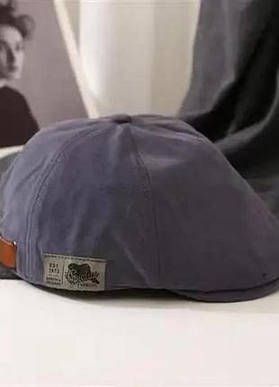 Вінтажний модний однотонний берет ivy cap синій